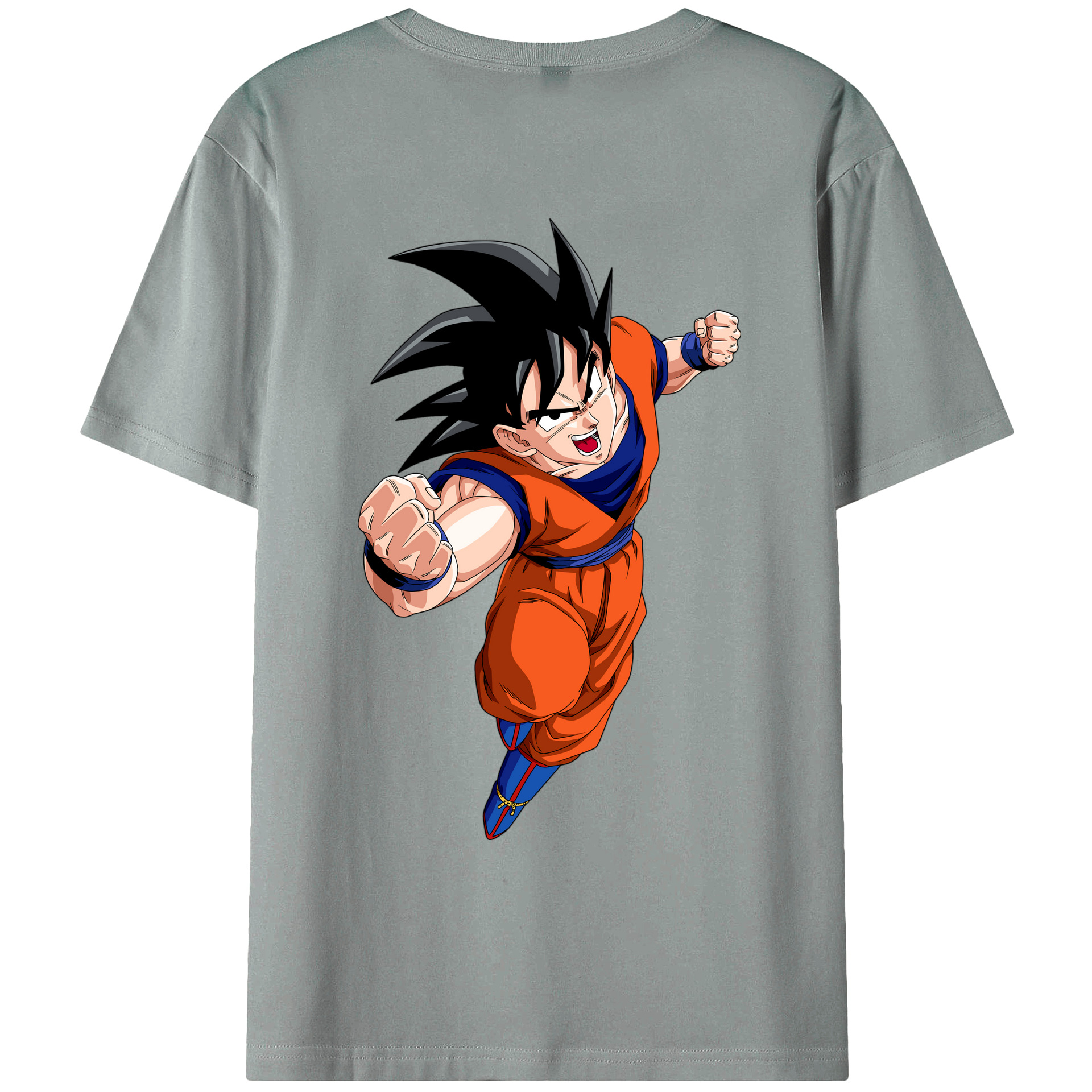 （画像用） ドラゴンボール 孫悟空（そん ごくう）Son Goku カカロット DRAGON BALL Kakarotto 綿100％ メンズ半袖Tシャツ（バックプリント） 通気性